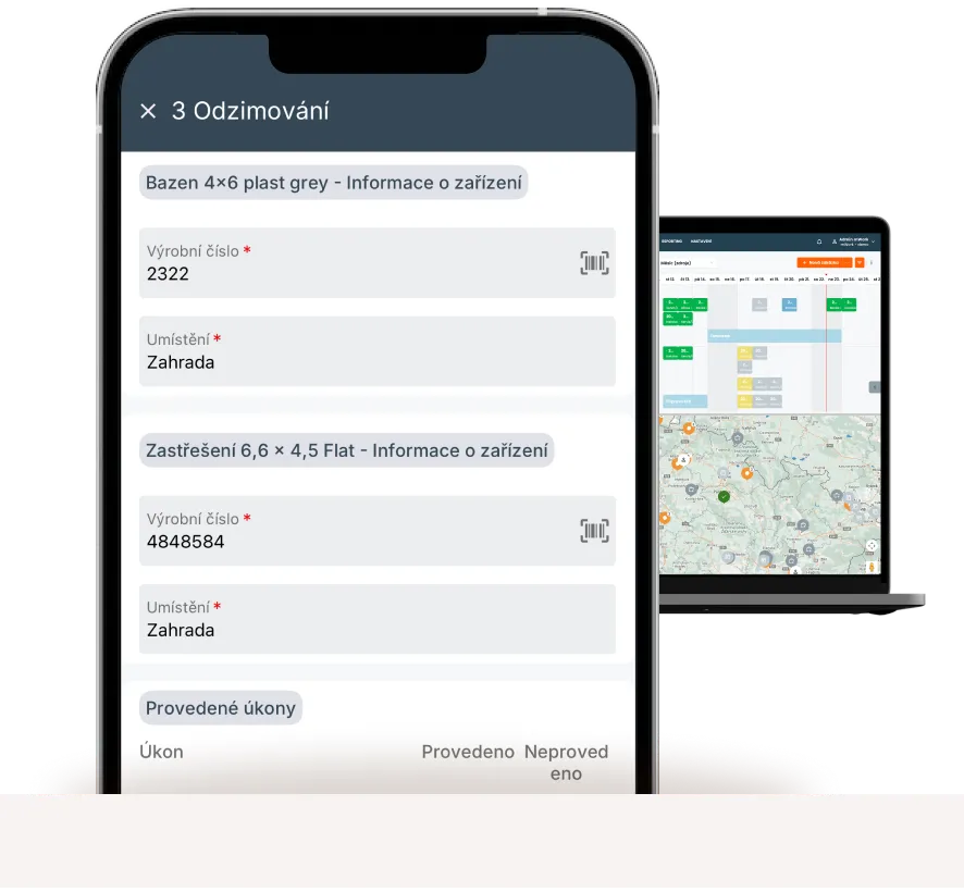 Instalace a servis bazénů s mWork365
